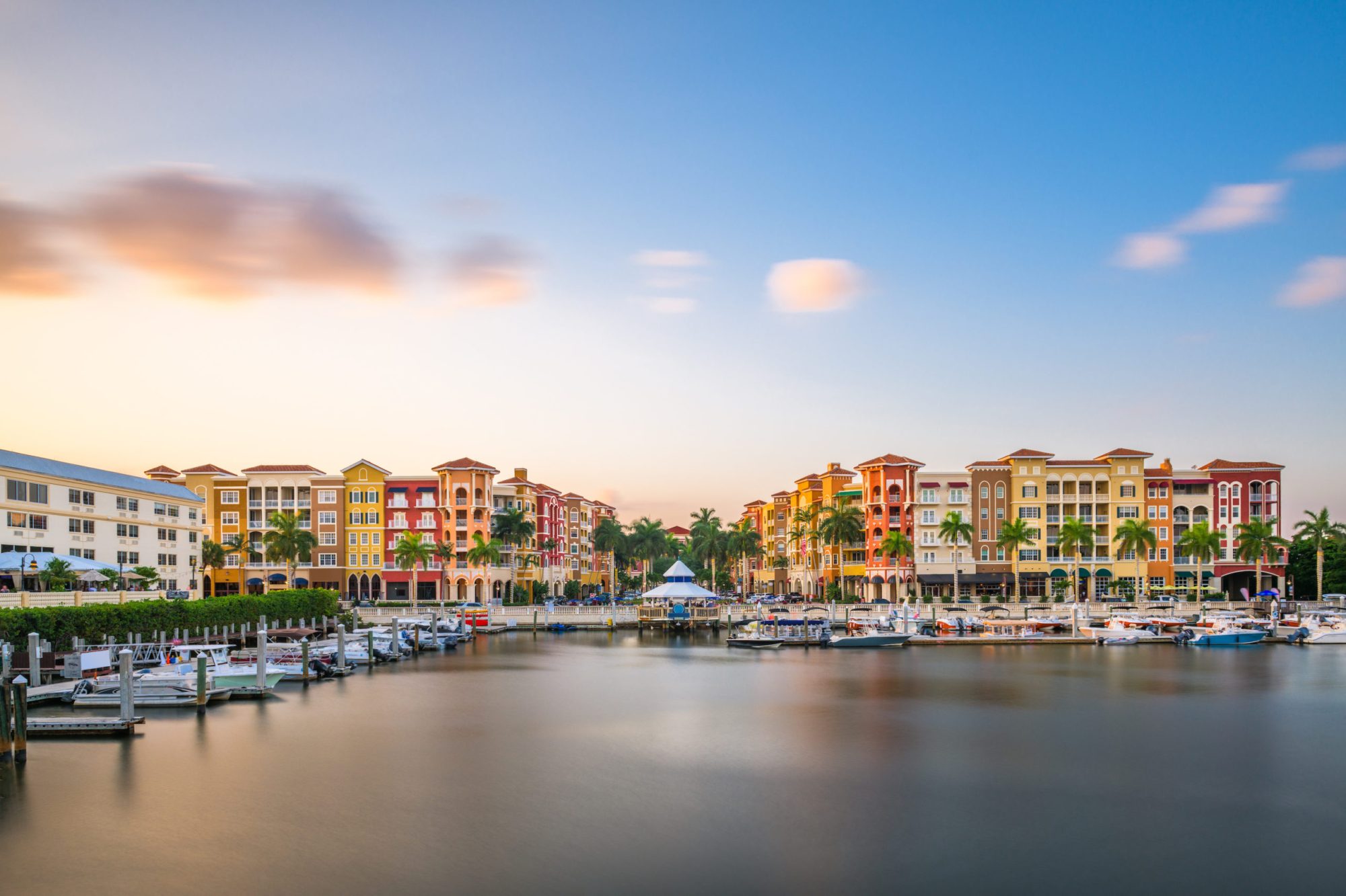 Naples, Florida, USA downtown skyline Naples, Florida, USA downtown skyline at dusk.