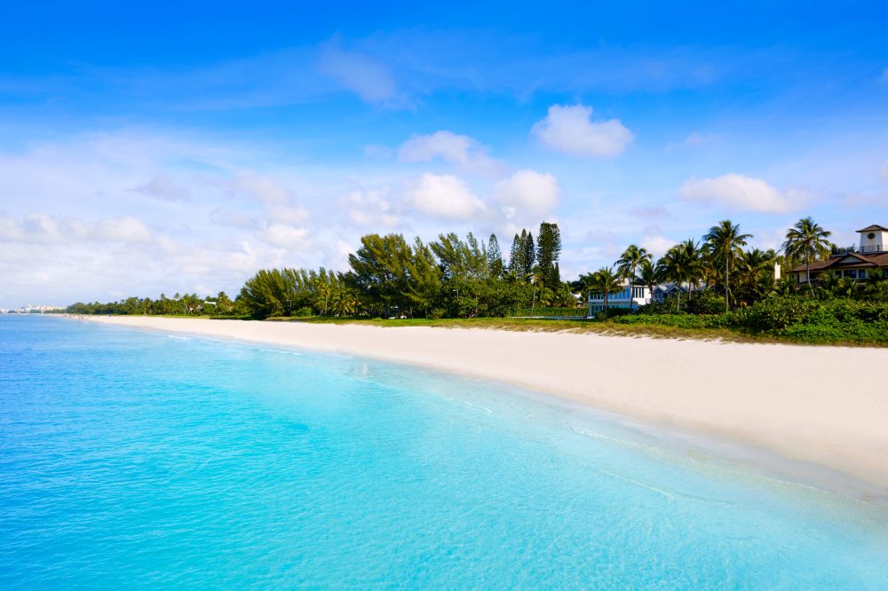 Naples beach in sunny day at Florida USA
